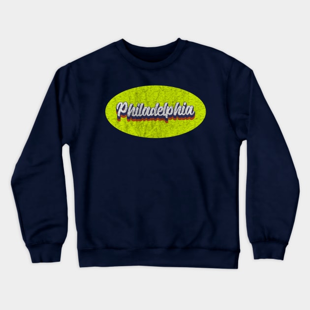Vintage Philadelphia Crewneck Sweatshirt by Electric Tone